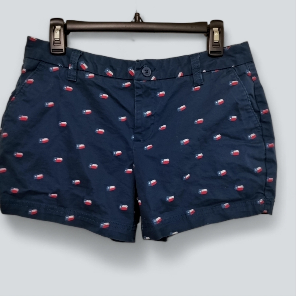 2096) Magellan Women's Blue Patriotic Shorts Size 8